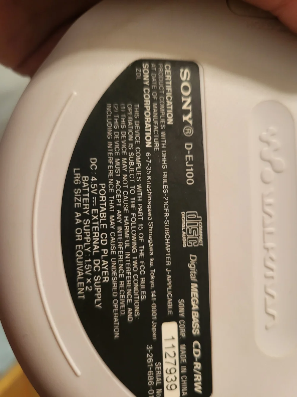 Sony walkman ej100